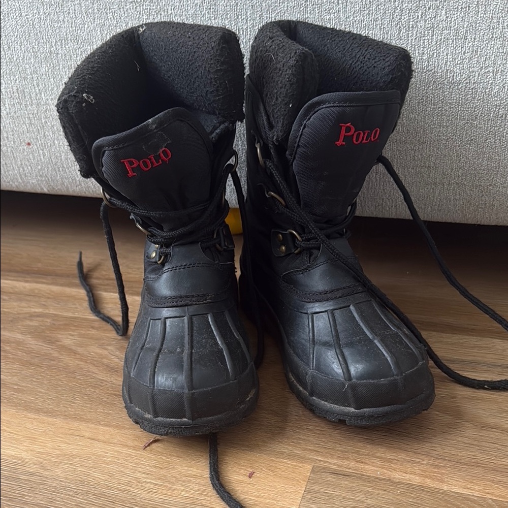Polo by Ralph Lauren Black Kids Winter Boots